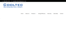Tablet Screenshot of cooltecrefrigeration.com
